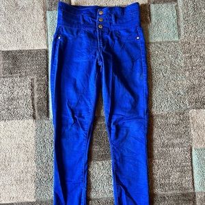 Charlotte Russe Vibrant Blue Jeans